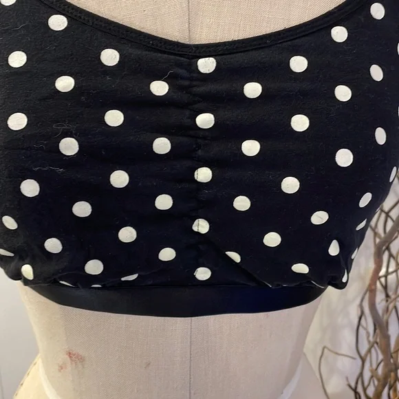 Loving Moments polka dot nursing bra in black and white XL - Picture 3 of 8